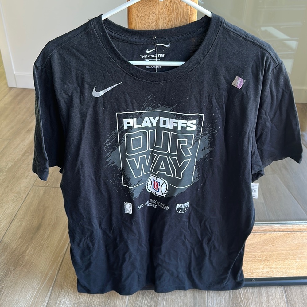 Men’s Nike La Clippers T shirt Black Size large